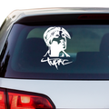 2Pac Bandana Schriftzug Aufkleber - Beispielansicht