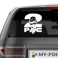 2Pac Faust Aufkleber - Beispielansicht