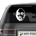 2Pac Kopf Aufkleber - Beispielansicht