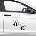 2 Bienen Aufkleber - Beispielansicht