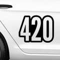 420 Normal Aufkleber - Beispielansicht