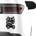 4x4 Jeep Aufkleber - Beispielansicht