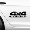 4x4 Schriftzug Off Road Aufkleber - Beispielansicht