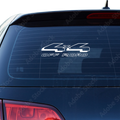 4x4 Schriftzug Off Road mit Schatten Aufkleber - Beispielansicht