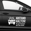 Abstand halten so gut kennen wir uns nicht Aufkleber - Beispielansicht
