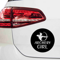 Archery Girl Aufkleber - Beispielansicht