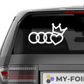 Audi King Aufkleber - Beispielansicht