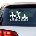 Barbell Babes Aufkleber - Beispielansicht