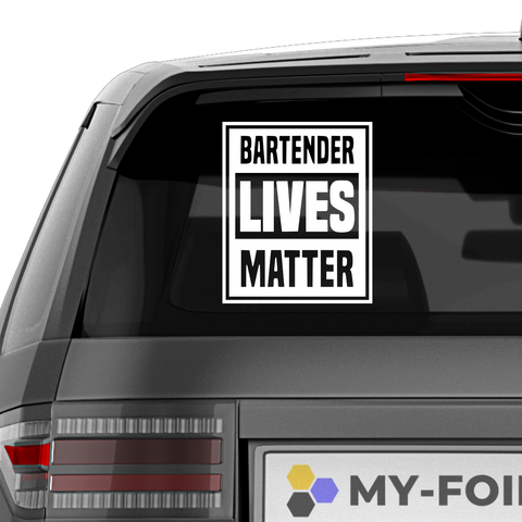 Bartender lives matter Aufkleber - Beispielansicht