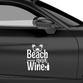 Beach and Wine Aufkleber - Beispielansicht