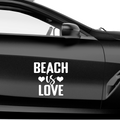 Beach is life Aufkleber - Beispielansicht