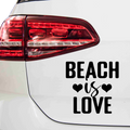Beach is life Aufkleber - Beispielansicht