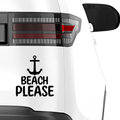 Beach please Aufkleber - Beispielansicht