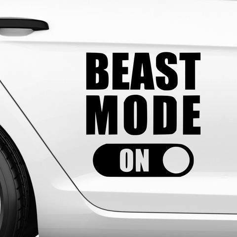 Beats Mode On Aufkleber - Beispielansicht