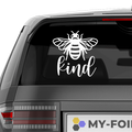 Bee Kind 2 Aufkleber - Beispielansicht