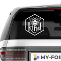 Bee Kind 4 Aufkleber 2. - Beispielansicht