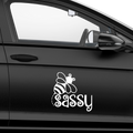 Bee Sassy Aufkleber 2. - Beispielansicht