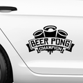 BeerPong Champion Aufkleber - Beispielansicht
