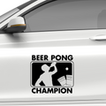 BeerPong Champion Logo Aufkleber - Beispielansicht