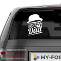 Best Dad Aufkleber Nr 4 - Beispielansicht