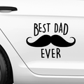 Best Dad ever Aufkleber Nr 1 - Beispielansicht