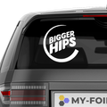 Bigger Hips Burger King Fakelogo Aufkleber - Beispielansicht