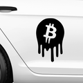 Bitcoin Emblem Abstrakt Aufkleber - Beispielansicht