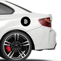 Bitcoin Emblem Nr.2 Aufkleber - Beispielansicht