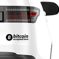 Bitcoin accepted here Sticker - Beispielansicht
