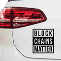 Block Chains Matter Aufkleber - Beispielansicht