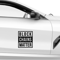 Block Chains Matter Aufkleber - Beispielansicht