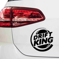 Burgerking Driftking Aufkleber - Beispielansicht