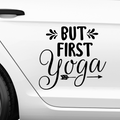 But First YOGA Aufkleber - Beispielansicht