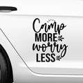 Camp more worry less Aufkleber Nr 2 - Beispielansicht