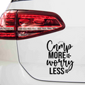 Camp more worry less Aufkleber Nr 2 - Beispielansicht
