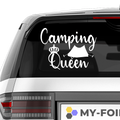 Camping Queen Aufkleber - Beispielansicht