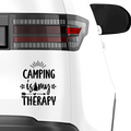 Camping is my therapy Aufkleber - Beispielansicht