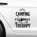 Camping is my therapy Aufkleber - Beispielansicht