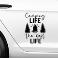 Camping life the best life Aufkleber - Beispielansicht