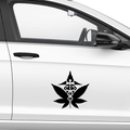 Cannabis Blatt Aufkleber - Beispielansicht