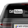 Cat videos You Tube Fakelogo Aufkleber - Beispielansicht