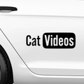 Cat videos You Tube Fakelogo Aufkleber - Beispielansicht