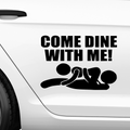 Come dine with me Aufkleber - Beispielansicht