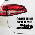 Come dine with me Aufkleber - Beispielansicht