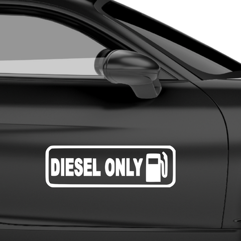 Diesel Only Aufkleber - Beispielansicht
