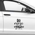 Do more Yoga Aufkleber - Beispielansicht