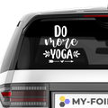 Do more Yoga Aufkleber - Beispielansicht