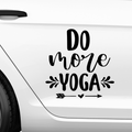 Do more Yoga Aufkleber - Beispielansicht