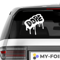Dope Schrift JDM Aufkleber - Beispielansicht