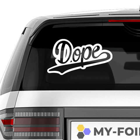 Dope Schrift Nr.1 Aufkleber - Beispielansicht